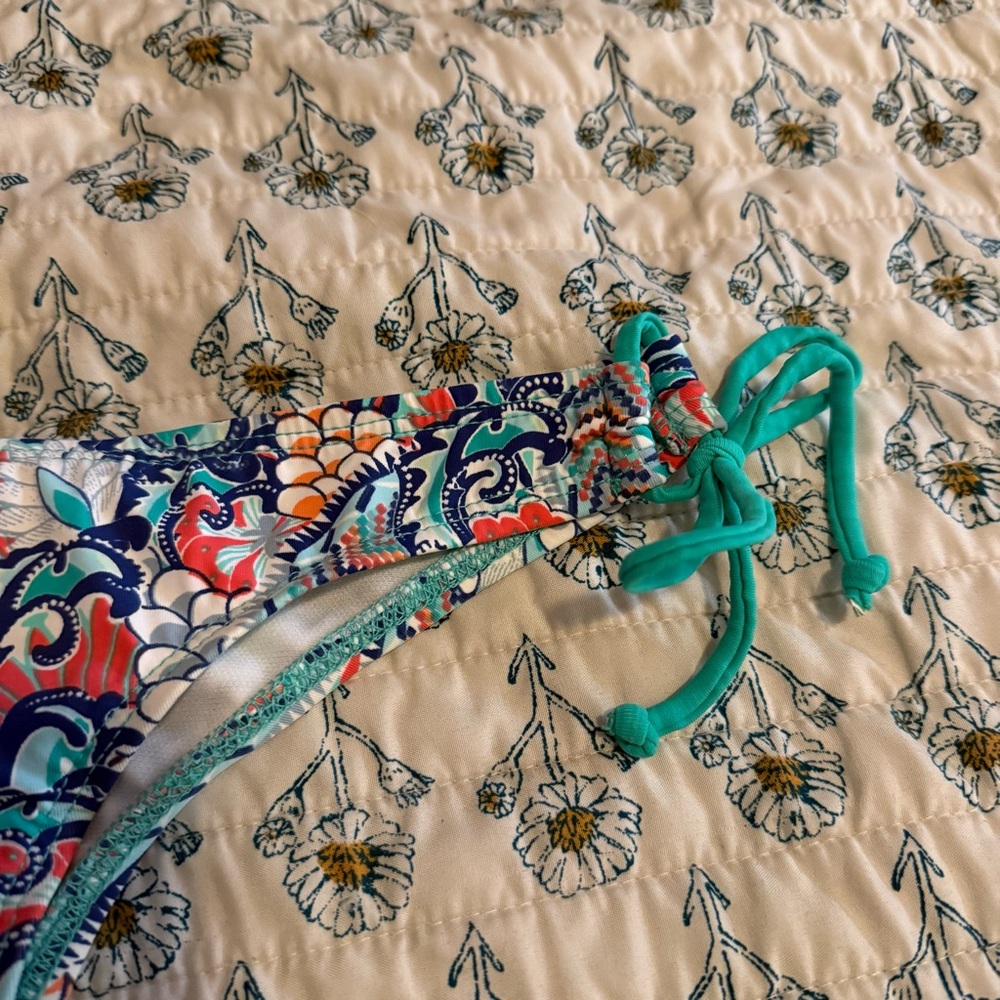 Colorful Floral Patterned Bikini Bottom - Picture 4 of 10
